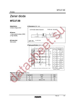 MTZJT-777.5C datasheet  